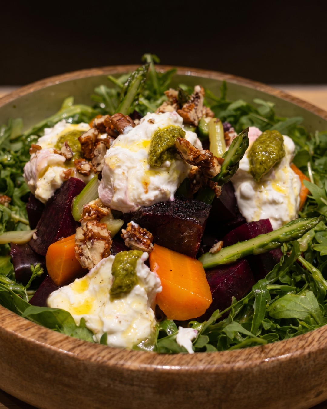 Burrata and roasted beetroot
